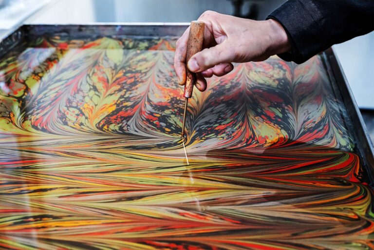 5) Lavorazione marmorizzazione